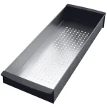 Franke Leeresztő tálca mosogatóhoz, 156x439x54 mm, rozsdamentes acél/fekete műanyag 112.0066.060 Olcsóbb