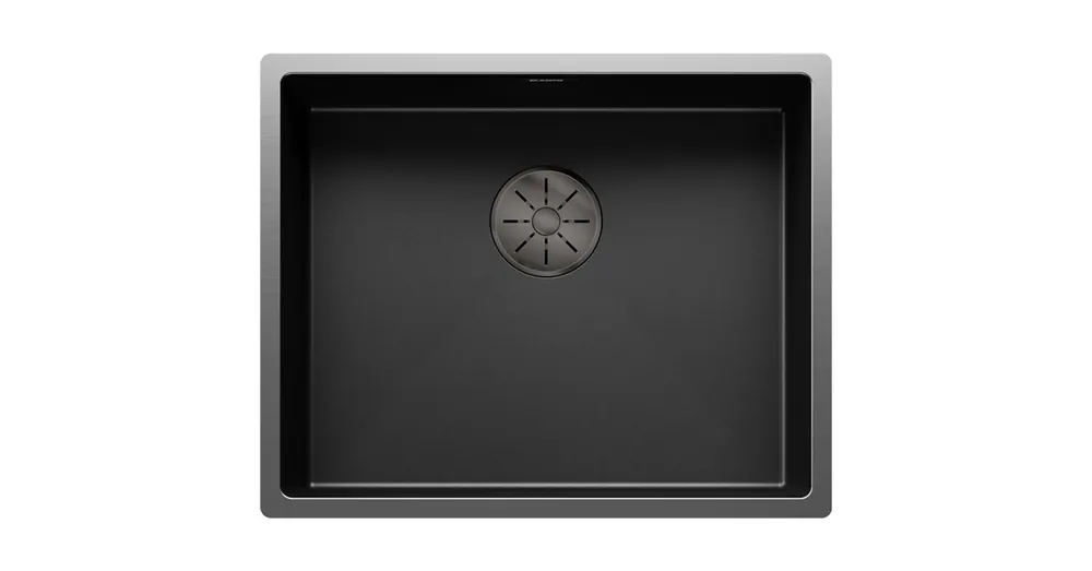 BLANCO CLARON 500-U egymedencés, 54x44 cm-es rozsdamentes mosogató, sötét acél 527834 Akciós ár