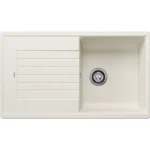 Blanco Zia 5 S egy medencés gránit mosogató csepegtető felülettel 86x50 cm, törtfehér 527204 Expressz szállítás
