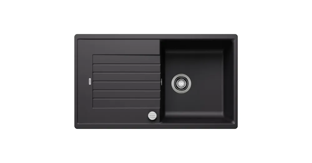 Blanco Zia 5 S Silgranit mosogató 86x50 cm csepegtető felülettel és excenterrel, fekete 526015 Biztonságos fizetés