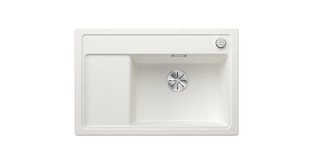 Gyors szállítás Blanco Zenar XL 6 S Compact gránit mosogató 78x51 csepegtetővel, jobbos / fehér 523778