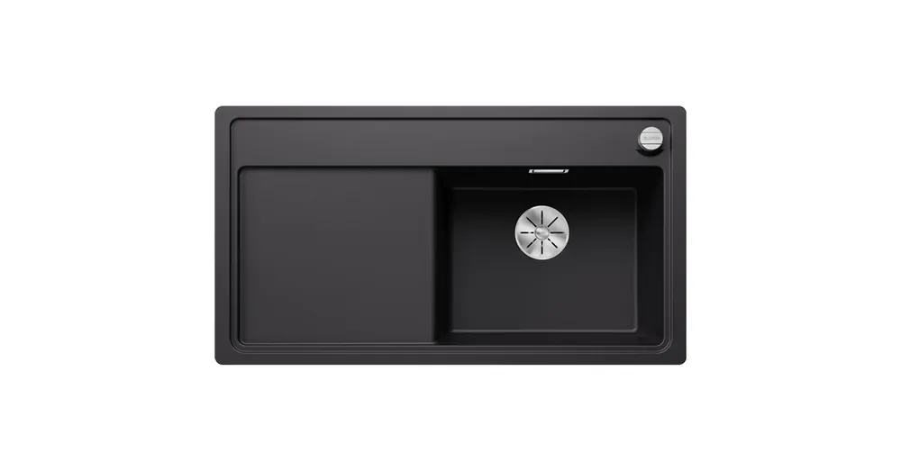 Blanco Zenar 5 S-F egymedencés gránit mosogató csepegtetővel 90x50 cm. jobbos / fekete 526049 Szuper ajánlat