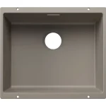 Árengedmény BLANCO SUBLINE 500-U egymedencés, 53x46 cm-es gránit mosogató, tartufo 527801
