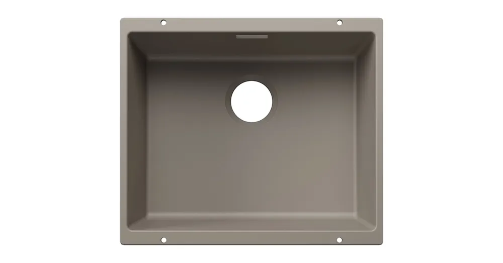 Árengedmény BLANCO SUBLINE 500-U egymedencés, 53x46 cm-es gránit mosogató, tartufo 527801