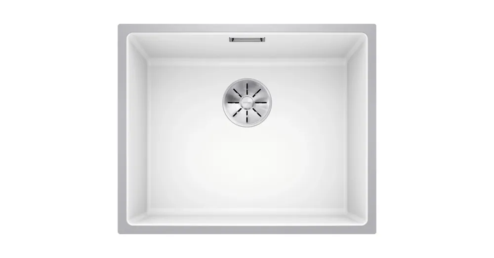 Blanco Subline 500-IF egymedencés rozsdamentes acél / gránit mosogató 54,3x44,3 cm, fehér 524110 Expressz szállítás