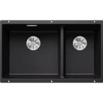Blanco Subline 430/270-U kétmedencés gránit mosogató 75,5x46 cm balos / fekete 525991 Azonnal elérhető