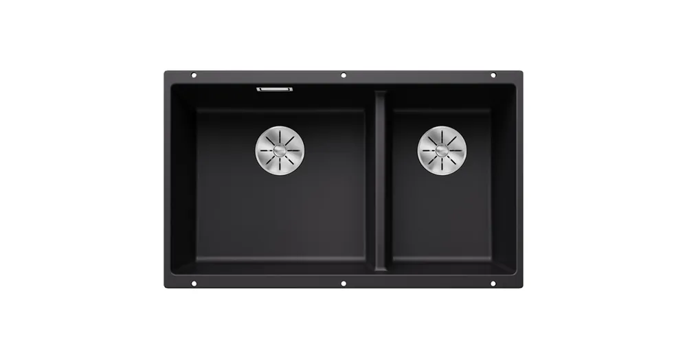 Blanco Subline 430/270-U kétmedencés gránit mosogató 75,5x46 cm balos / fekete 525991 Azonnal elérhető