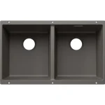 BLANCO SUBLINE 350/350-U kétmedencés, 75,5x46 cm-es gránit mosogató, vulkánszürke 527827 Vedd meg online