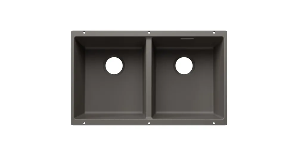 BLANCO SUBLINE 350/350-U kétmedencés, 75,5x46 cm-es gránit mosogató, vulkánszürke 527827 Vedd meg online
