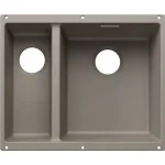 Újdonság BLANCO SUBLINE 340/160-U jobbos másfél medencés, 55,5x46 cm-es gránit mosogató, tartufo 527817