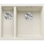 Blanco Subline 340/160-U két medencés gránit mosogató 55,5x46 cm, jobbos / törtfehér 527163 Biztonságos fizetés