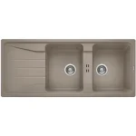 Blanco Sona 8 S kétmedencés gránit mosogató csepegtetővel 116x50 cm, tartufo 519705 Expressz szállítás