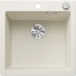 Szezonális akció BLANCO PLEON 5 egymedencés, 51,5x51 cm-es gránit mosogató, lefolyószabályozóval, törtfehér 527134