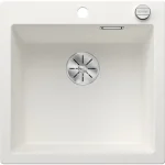 Kihagyhatatlan ajánlat BLANCO PLEON 5 egymedencés, 51,5x51 cm-es gránit mosogató, lefolyószabályozóval, fehér 523680