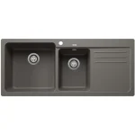 Blanco Naya 8 S Silgranit két medencés 116x50 cm mosogató, balos/vulkánszürke 527314 Korlátozott ajánlat