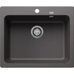 Bestseller Blanco Naya 6 Silgranit mosogató 61,5x51 cm lefolyógarnitúrával, palaszürke 519639