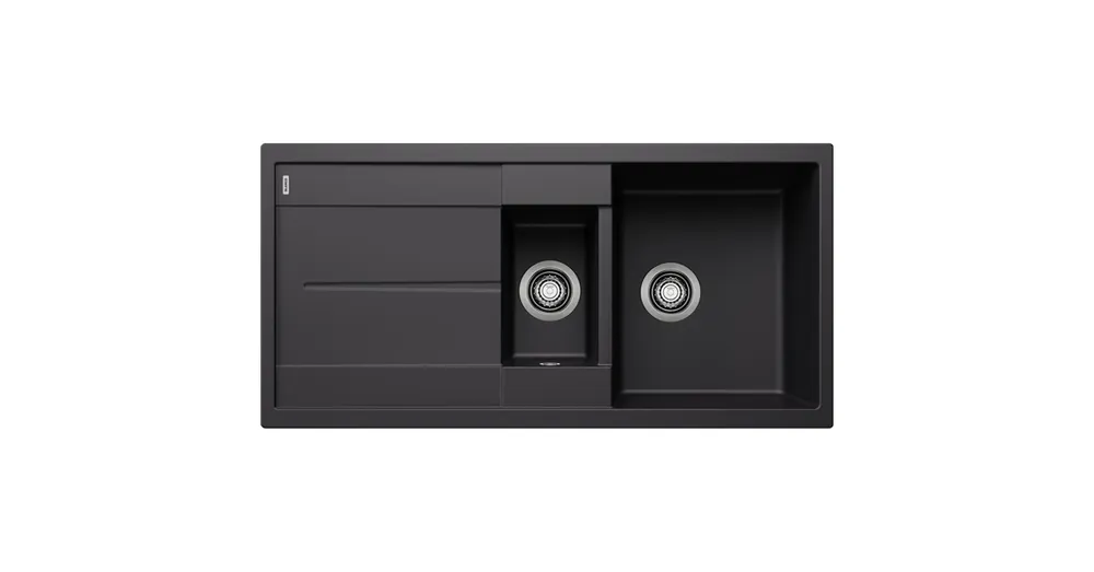 Exkluzív ajánlat Blanco Metra 6 S két medencés gránit mosogató csepegtetővel 100x50 cm, fekete 525927