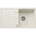 Expressz szállítás Blanco Metra 5S-F Silgranit mosogató 85x49 cm lefolyógarnitúrával és távműködtetővel, törtfehér 527111