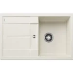 Blanco Metra 45 S gránit mosogató csepegtető felülettel 78x50 cm és lefolyógarnitúrával, törtfehér 527106 Különleges ajánlat