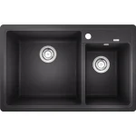 Blanco Legra 8 két medencés gránit mosogató 78x50 cm csaplyukkal, balos / antracit 526224 Ne maradj le