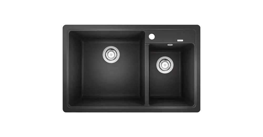 Blanco Legra 8 két medencés gránit mosogató 78x50 cm csaplyukkal, balos / antracit 526224 Ne maradj le