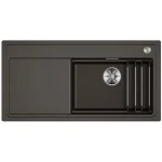 Vedd meg online BLANCO ETAGON XL 6 S egymedencés, 100x51 cm-es gránit mosogató, csepegtetőtálcával, lefolyószabályozóval, kávé 528097