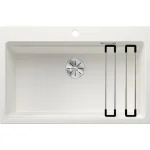 Blanco Etagon 8 gránit mosogató 78x51 cm lefolyógarnitúrával és sínnel, fehér 525191 Biztonságos fizetés