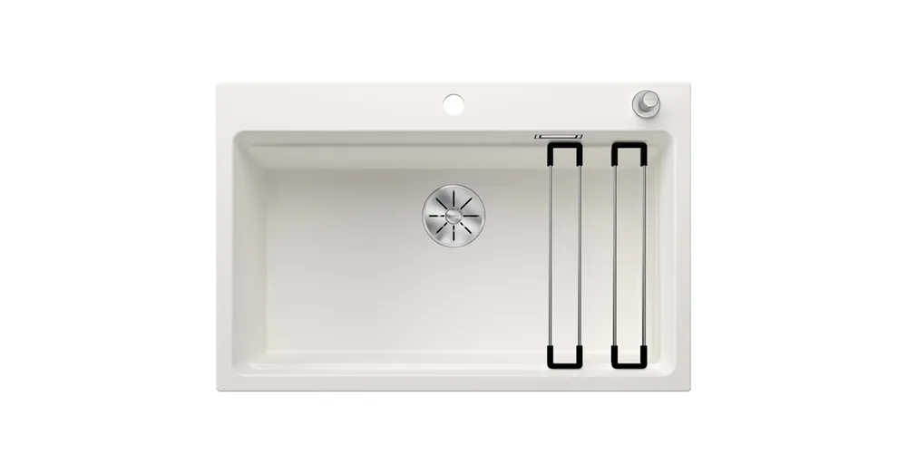 Blanco Etagon 8 egy medencés gránit mosogató csepegtető sínekkel 78x51 cm. fehér 525181 Olcsóbb