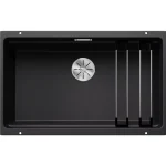 Blanco Etagon 700-U egymedencés gránit mosogató 73x46 cm kiegészítőkkel, fekete 525891 Kedvezményes ár