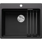Azonnali szállítás Blanco Etagon 6-F Silgranit mosogató 59x50 cm acél sínnel, antracit 527683