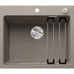 Blanco Etagon 6 egymedencés gránit mosogató kiegészítőkkel 60x51 cm, tartufo 524536 Szuper ajánlat