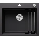 Blanco Etagon 6 egymedencés gránit mosogató kiegészítőkkel 60x51 cm, fekete 525889 Korlátozott ajánlat