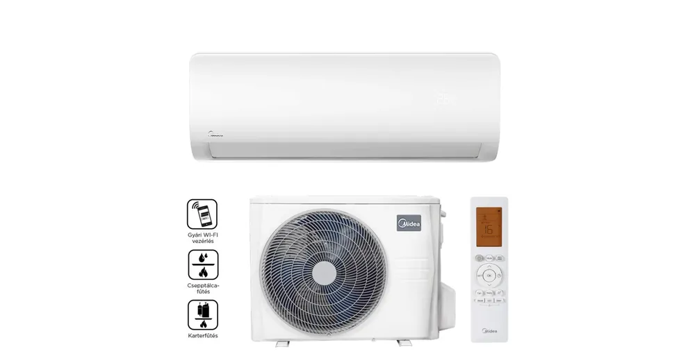 Újdonság Midea Xtreme Save Pro MGP2X-12-SP oldalfali split klíma (3.5 kW)