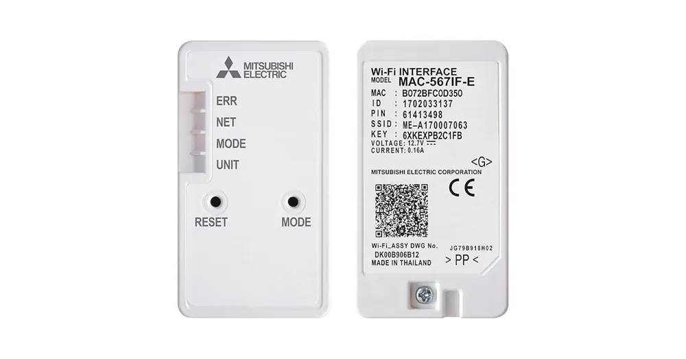 Mitsubishi MAC-587IF-E Wifi adapter Csak ma