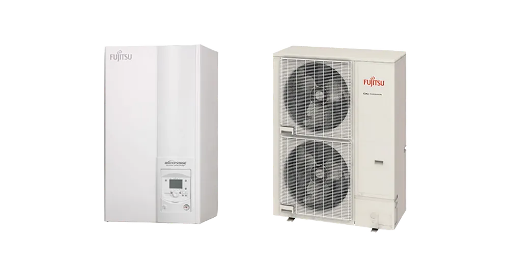 Fujitsu Waterstage Super High Power SHP 16/1F WSYG160DJ6 / WOYG160LJL levegő-víz osztott hőszivattyú, 1 fázisú, R410, (16,0kW) Biztonságos fizetés