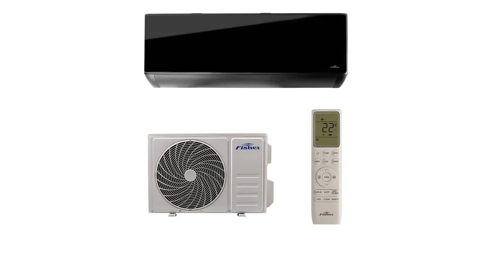 Kiárusítás Fisher Black FSAIF-BL-91FE3 / FSOAIF-BL-91FE3 oldalfali split klíma (2.61 kW)