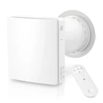 Népszerű HOLTOP/AIRWOODS AV-TTW5-W egyhelyiséges hővisszanyerős szellőztető (2 db) automata zsaluval, WiFi csatlakozással, páraérzékelő szenzorral, pollenszűrővel