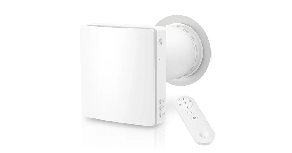 Népszerű HOLTOP/AIRWOODS AV-TTW5-W egyhelyiséges hővisszanyerős szellőztető (2 db) automata zsaluval, WiFi csatlakozással, páraérzékelő szenzorral, pollenszűrővel
