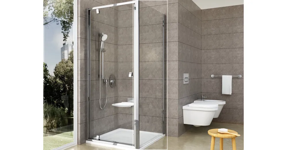 Ravak Pivot PPS-100 fix oldalfal krómhatású kerettel, transparent 90GA0C00Z1 Outlet
