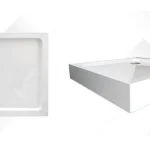 Szezonális akció Wellis SMC 90x90x13,5 cm-es szögletes magas zuhanytálca, zuhanyszifonnal