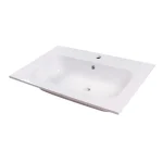 Wellis Elois 80 Öntött műmárvány mosdó csaptelep nélkül 80x46x1,5/17,3 cm Árengedmény