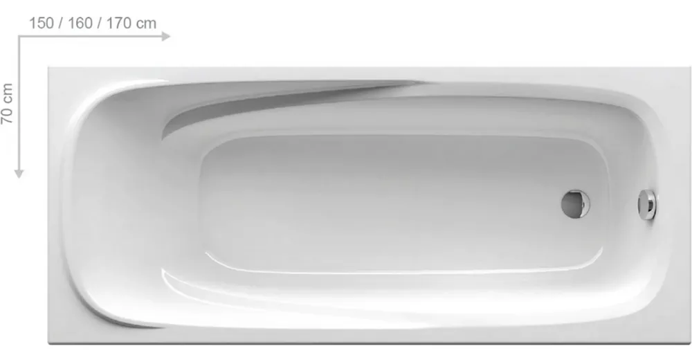 Bestseller Ravak Vanda II 160x70 kád CP11000000