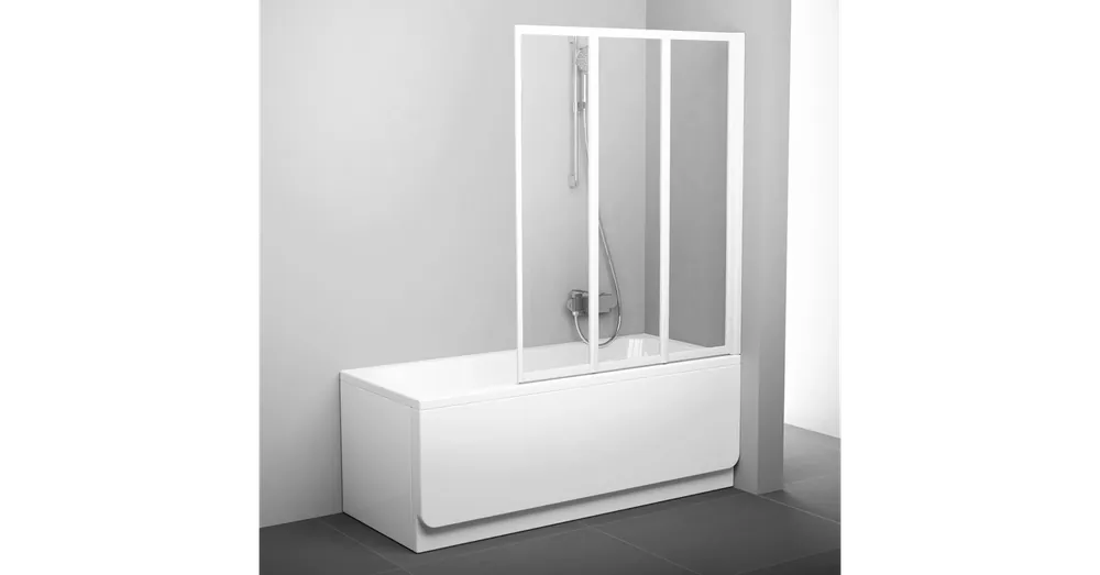 Korlátozott ajánlat Ravak Supernova VS3 100 kádparaván (fehér+transparent) 795P0100Z1