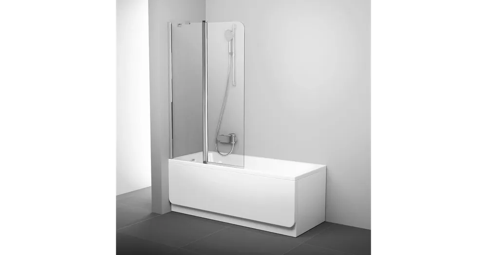 Ravak Chrome CVS2-100 balos (fényes alumínium+transparent) kádparaván 7QLA0C00Z1 Azonnal elérhető