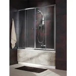 Bestseller Radaway Vesta DWD kádparaván Króm, 140x150 cm, Átlátszó, 203140-01