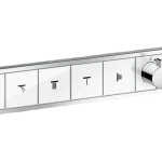 Hansgrohe RainSelect zuhanycsaptelep színkészlet 5 fogyasztóhoz, falsík alatti szereléshez, fehér/króm 15358400 Akciós ár