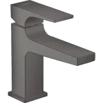 Hansgrohe Metropol egykaros mosdócsaptelep 100 push-open lefolyóval, kézmosókhoz szálcsiszolt fekete/króm 32500340 Bestseller