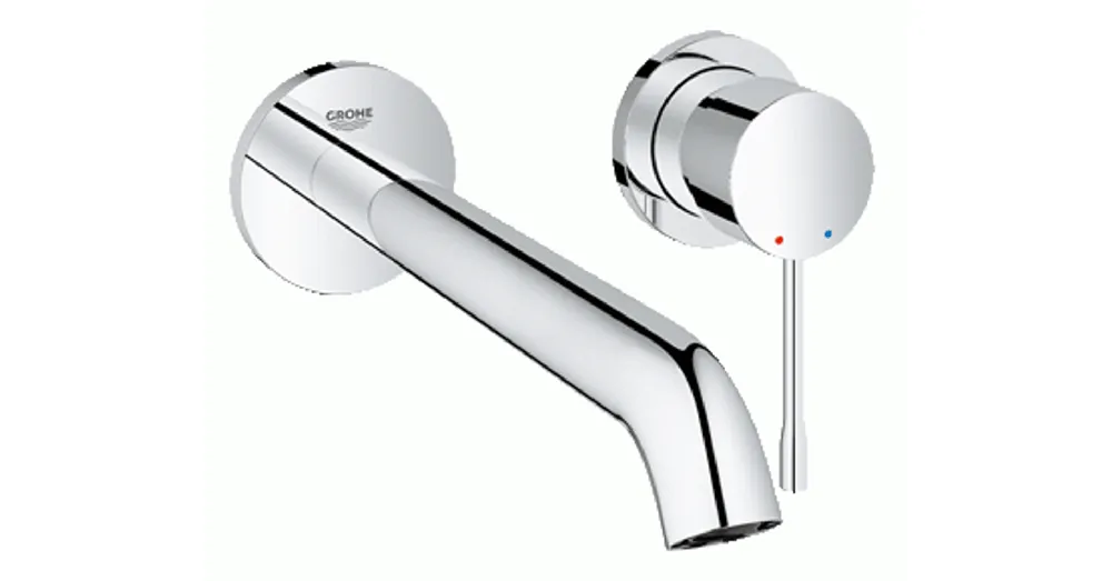 Gyors kiszállítás Grohe Essence New 2-lyukú fali mosdócsaptelep, króm 19967001