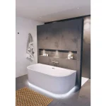 Legjobb ár Riho DESIRE Falhoz tolható térkád előlappal LED világítással 180x84 cm B089002005