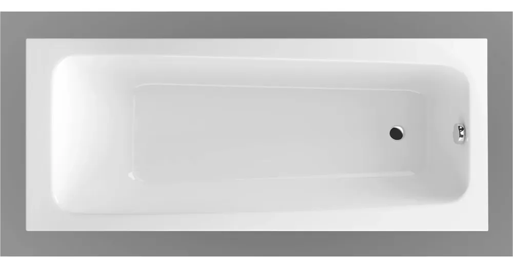 Wellis Lugano 160x70 cm egyenes kád kádlábbal AK00576 Újdonság